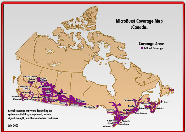 Direct Track GPS Canada coverage map vehicle tracking monitoring auto theft prevention
